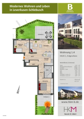 Im Zentrum von Leverkusen-Schlebusch: Barrierefreie Eigentumswohnungen für individuelles Wohnen 51375 Leverkusen, Erdgeschosswohnung