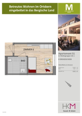 Seniorengerechtes Wohnen eingebettet im Bergischen Land – Pflegeapartment zum Kauf! 53804 Much, Sonstige