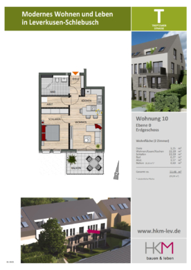 2-Zimmer Etagenwohnung im Herzen von Schlebusch! 51375 Leverkusen, Erdgeschosswohnung