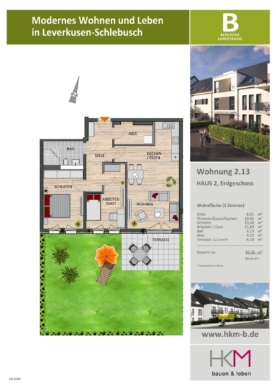 Gartenromantik im Schlebuscher Stadtzentrum 51375 Leverkusen, Erdgeschosswohnung
