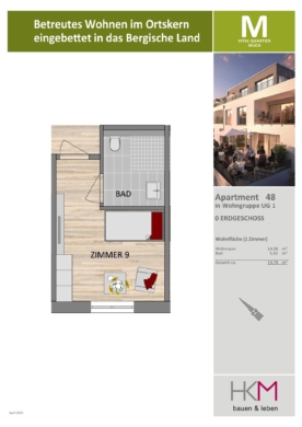 Seniorengerechtes Wohnen eingebettet im Bergischen Land – Pflegeapartment zum Kauf! 53804 Much, Sonstige